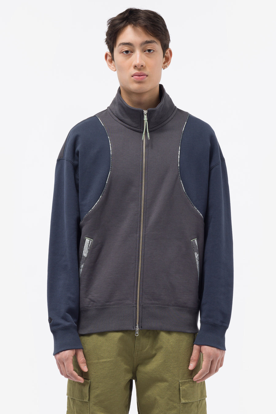 Converse Paria Full Zip Sweatshirt in Grey - Notre