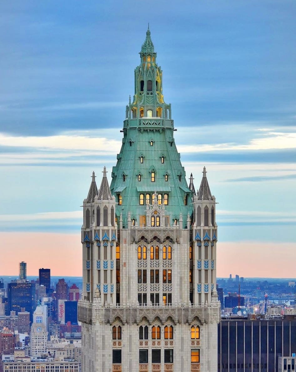 The Woolworth Building, opened in 1913