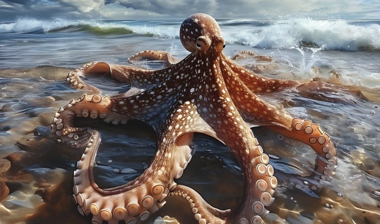 Criatura 'extremamente inteligente' poderia assumir o controle se os humanos fossem extintos. Criatura 'extremamente inteligente' poderia assumir o controle se os humanos fossem extintos.