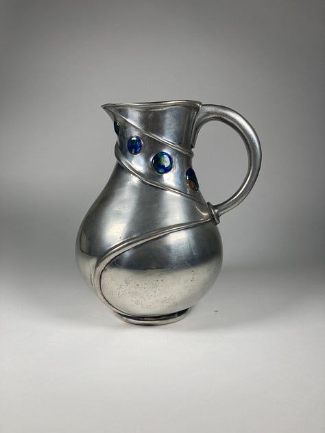 The one that got away. I recently sold this early example of Tudric and will be looking to find one similar in the future. A fine example of proportions and detail.
