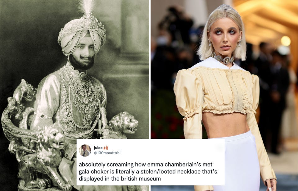 Maharaja's Cartier Necklace Makes Reappearance At 2022 Met Gala | The Vintage News Maharaja's Cartier Necklace Makes Reappearance At 2022 Met Gala | The Vintage News