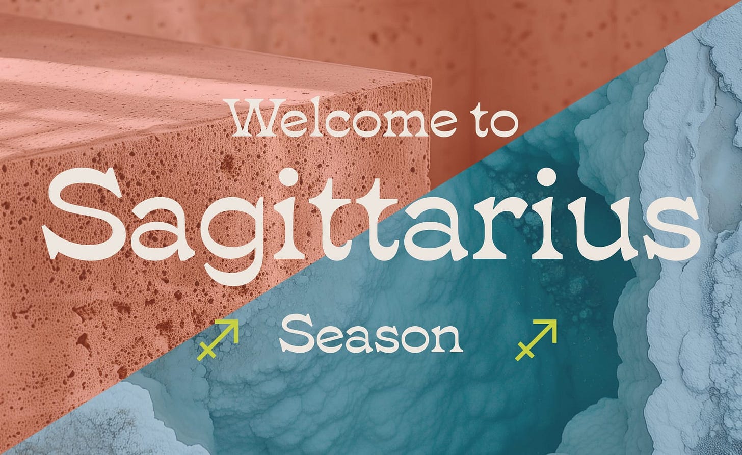 Welcome to Sagittarius Season + A Potent Scorpio New Moon 🔥🌑