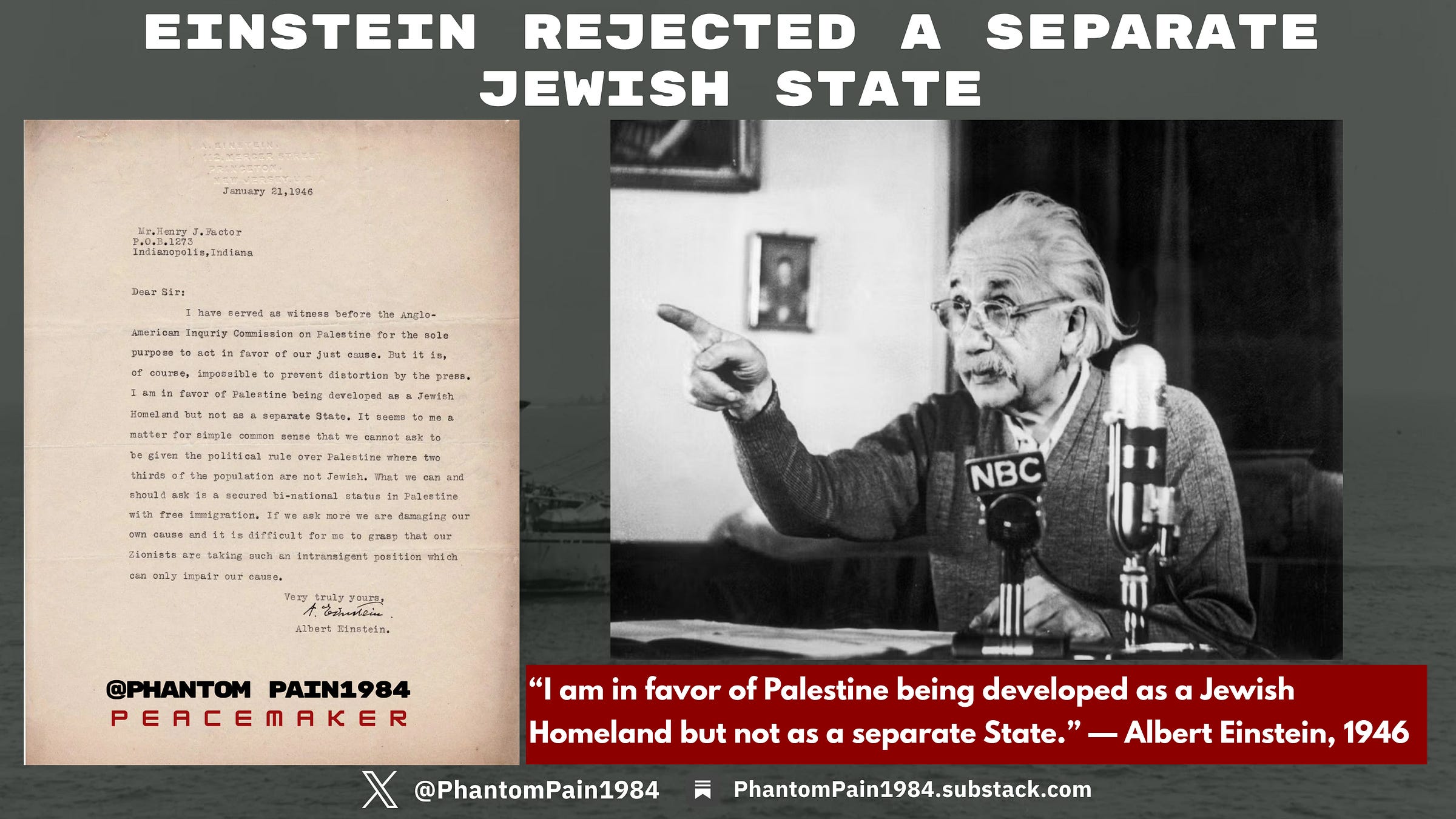 Albert Einstein’s January 21, 1946 letter.