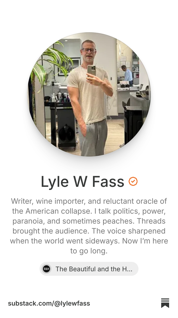 Lyle W Fass | Substack