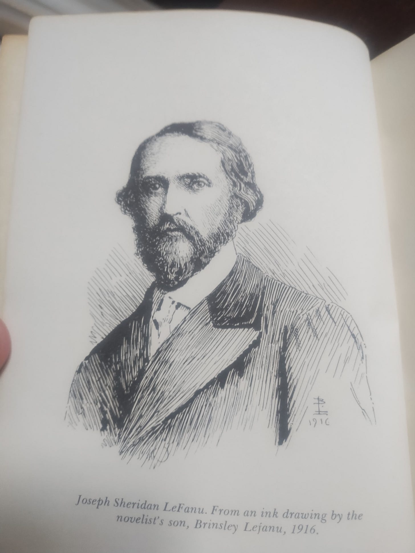 Portrait of J. S. Le Fanu. Photo courtesy of the author.