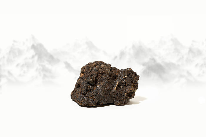 A piece of shilajit in its natural form. A piece of shilajit in its natural form.
