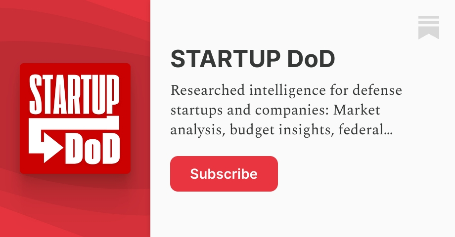 STARTUP DoD | Ross Facione | Substack