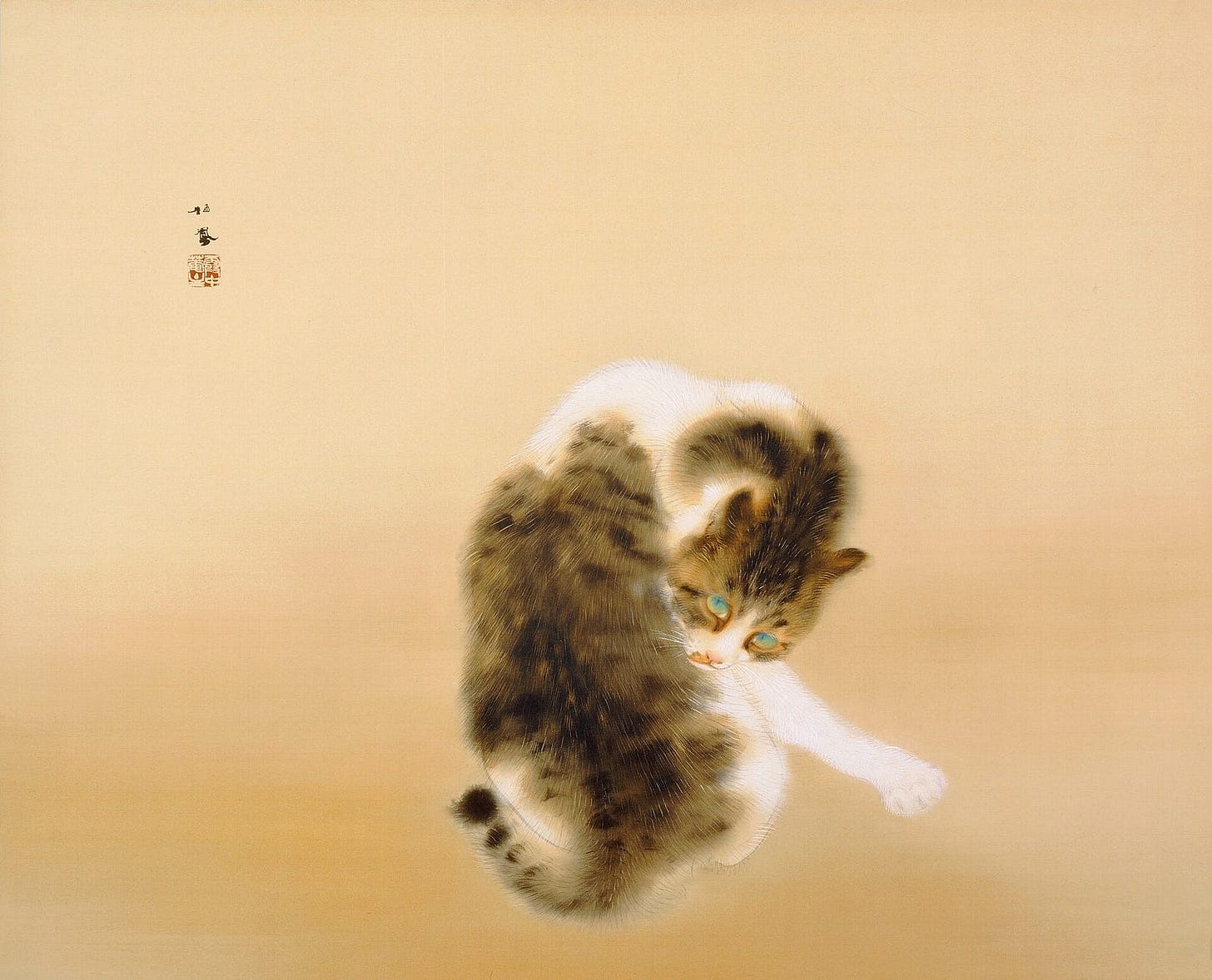 “Madaraneko” by Takeuchi Seihō