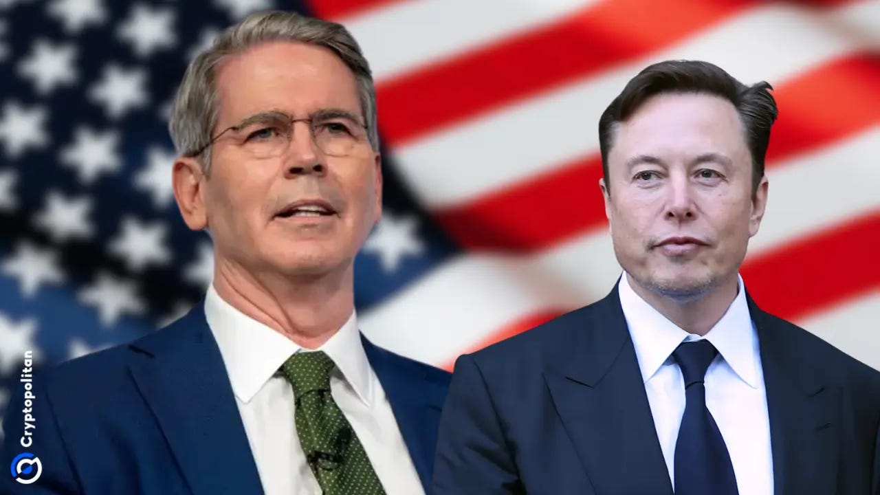 Il segretario al Tesoro americano Scott Bessent afferma che il DOGE di Elon  Musk è altamente necessario | Criptopolita