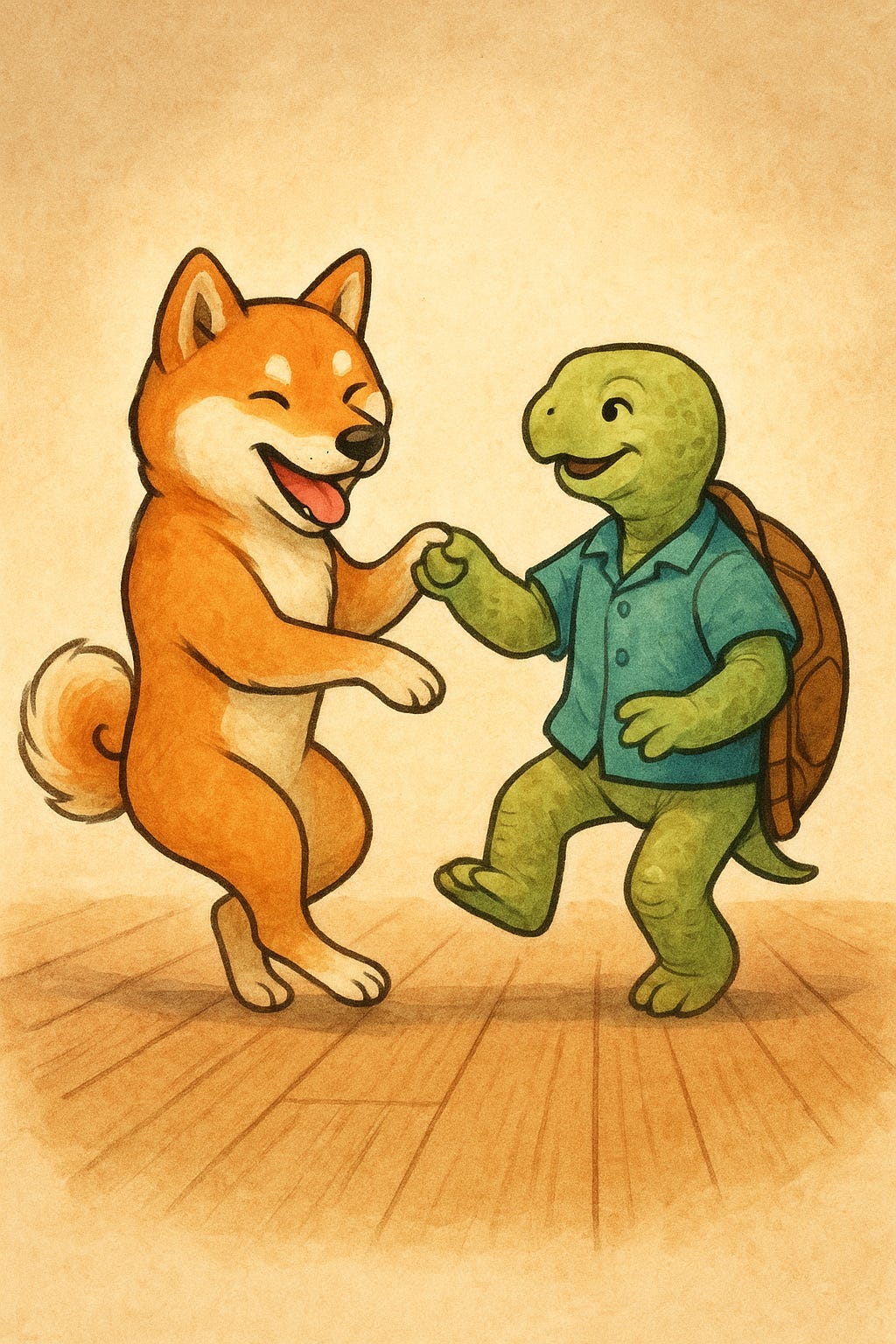 Shibu Inu Turtle Dance