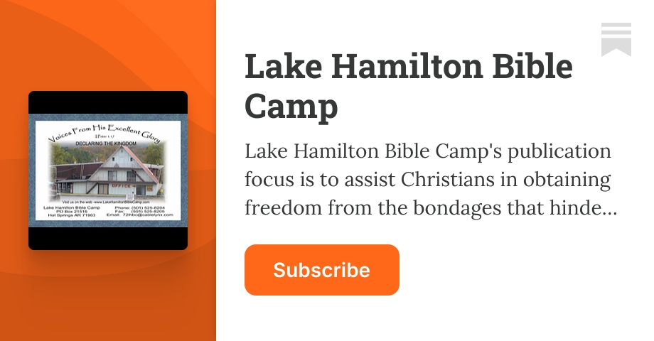 Hamilton Bibble Jesus and the Cross - Lake Hamilton Bible Camp