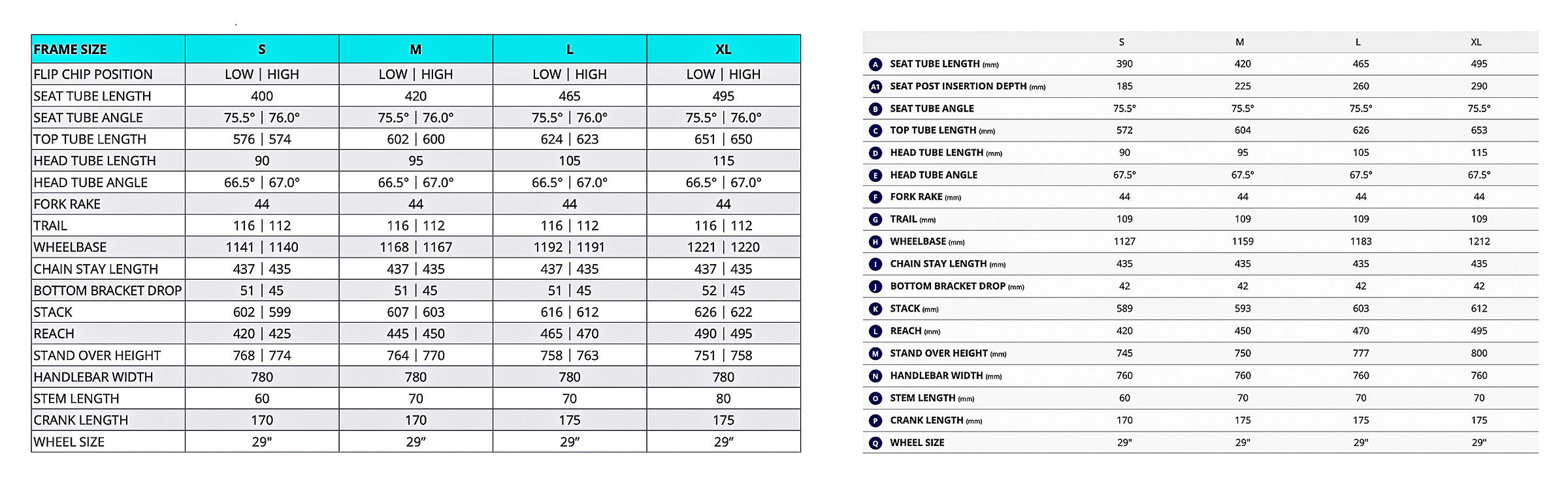 2026 Giant Anthem frame geometry