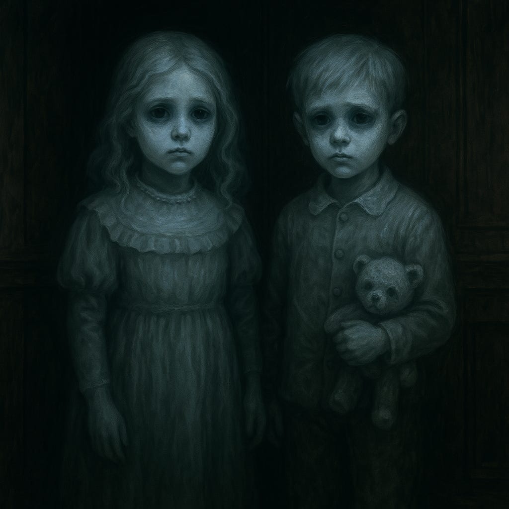 create a picture of the spirits of Rose and Thorn from the Durst Manner