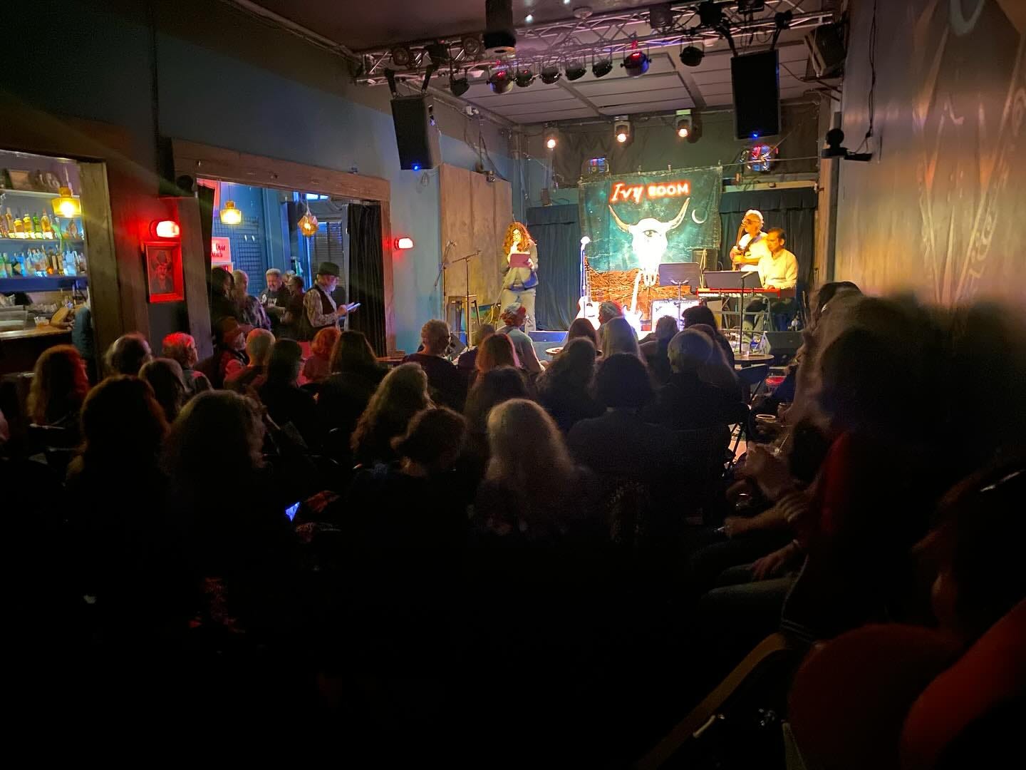 May be an image of 3 people, guitar, violin, accordion and crowd