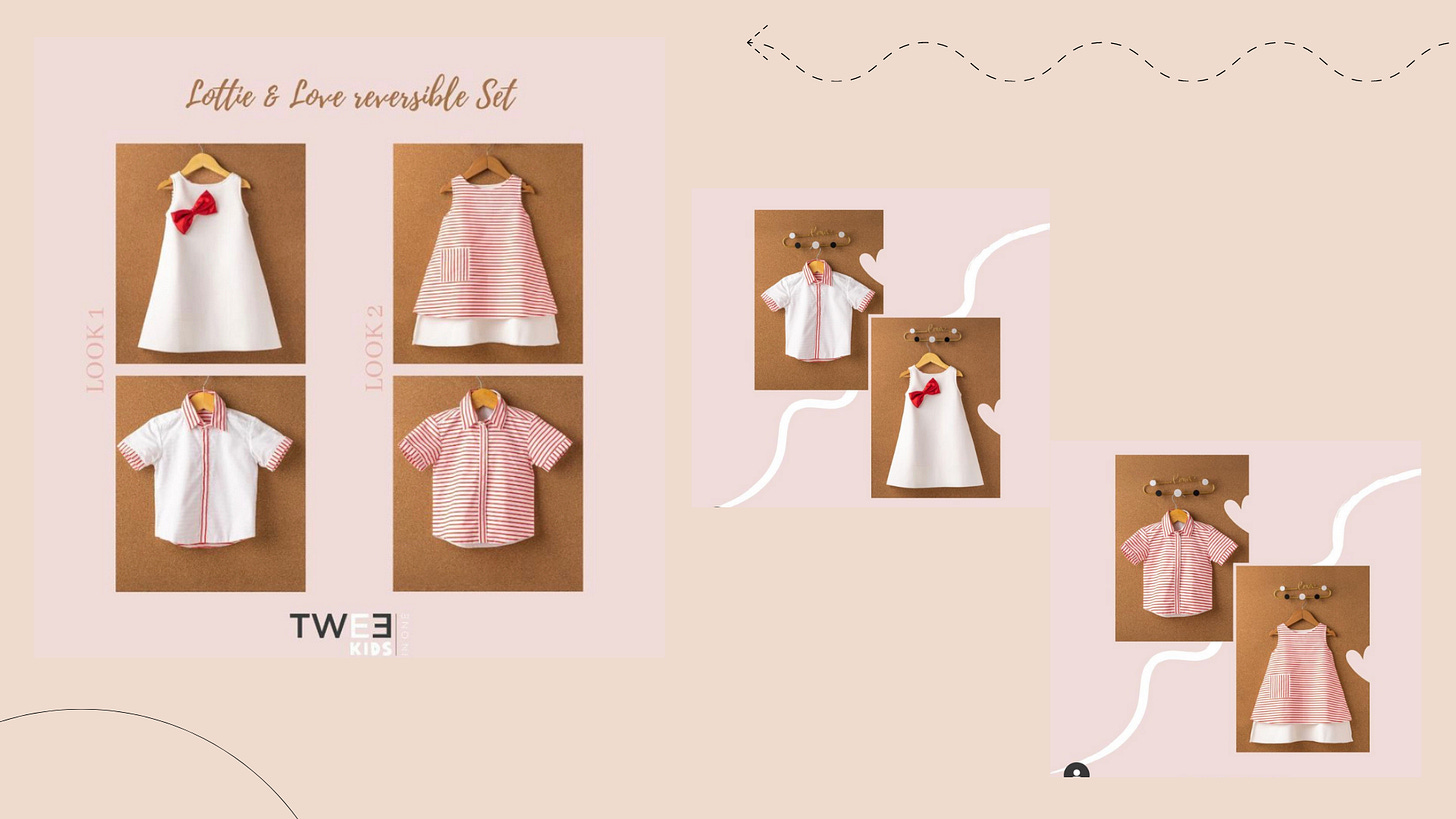 Reversible kids wear collection