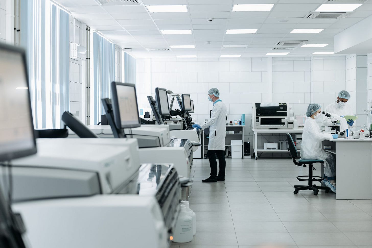 Photo by Pavel Danilyuk on Pexels Scientists conducting research in a state-of-the-art laboratory with advanced equipment. (stock photo)