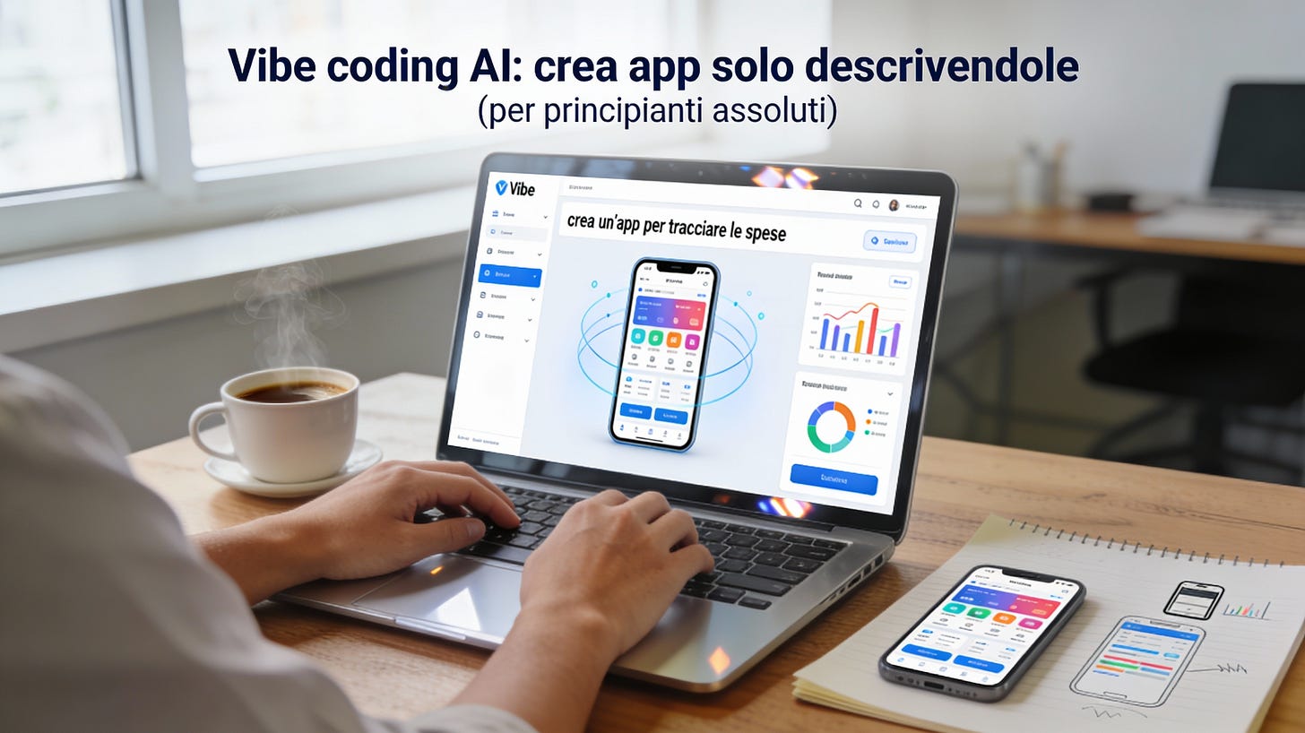 Vibe coding AI: crea app solo descrivendole 