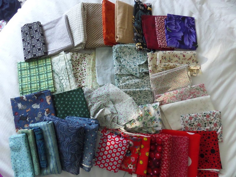 Fabric pieces Fabric pieces