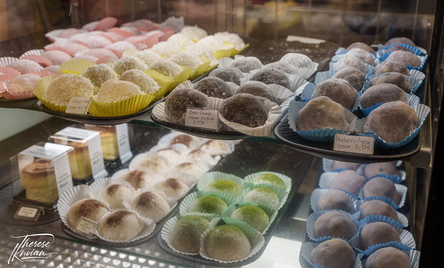 Delicious mochi from Japantown in Düsseldorf