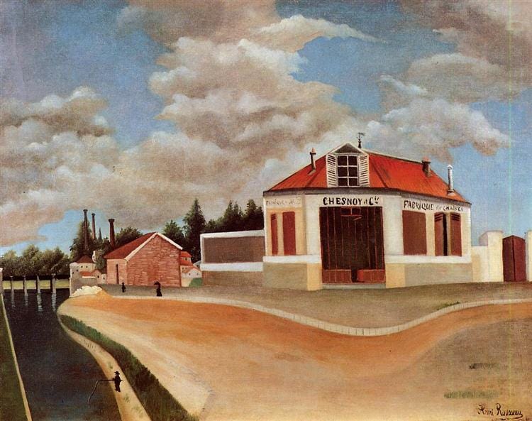 The chair factory at Alfortville, c.1897 - Henri Rousseau - WikiArt.org