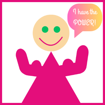 A pink cartoon character with green eyes and a speech bubble

AI-generated content may be incorrect.