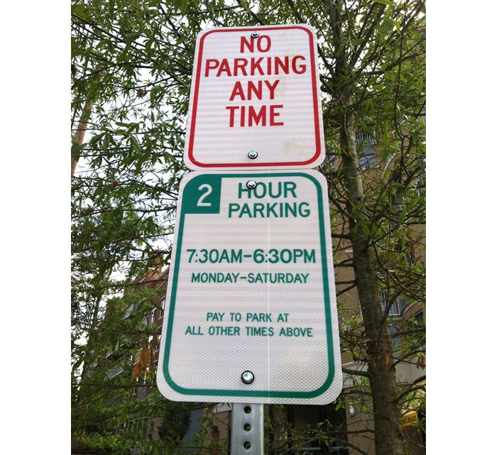 New parking signs in Northwest create confusion - WTOP News