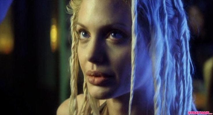 Angelina Jolie Platinum Blonde Faux-Dreads In Gone In 60 Seconds