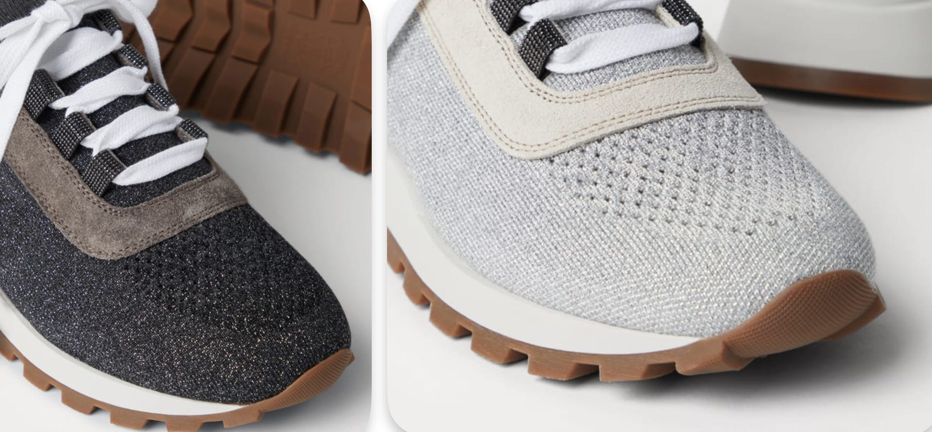 My First Brunello Cucinelli : Monili Beaded Sequin Sneakers