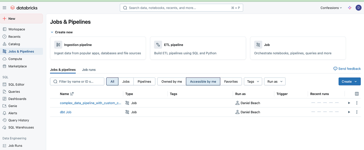 Databricks Workflows vs Apache Airflow - by Daniel Beach