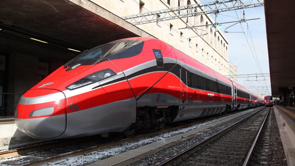 Frecciarossa 1000 high-speed train, source: Bombardier Transportation