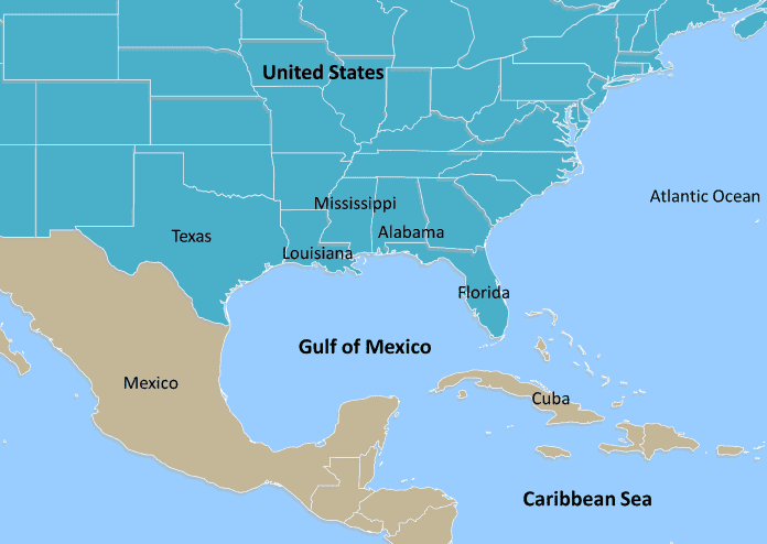 Gulf of Mexico Map PowerPoint templates - Free PowerPoint Template Gulf of Mexico Map PowerPoint templates - Free PowerPoint Template