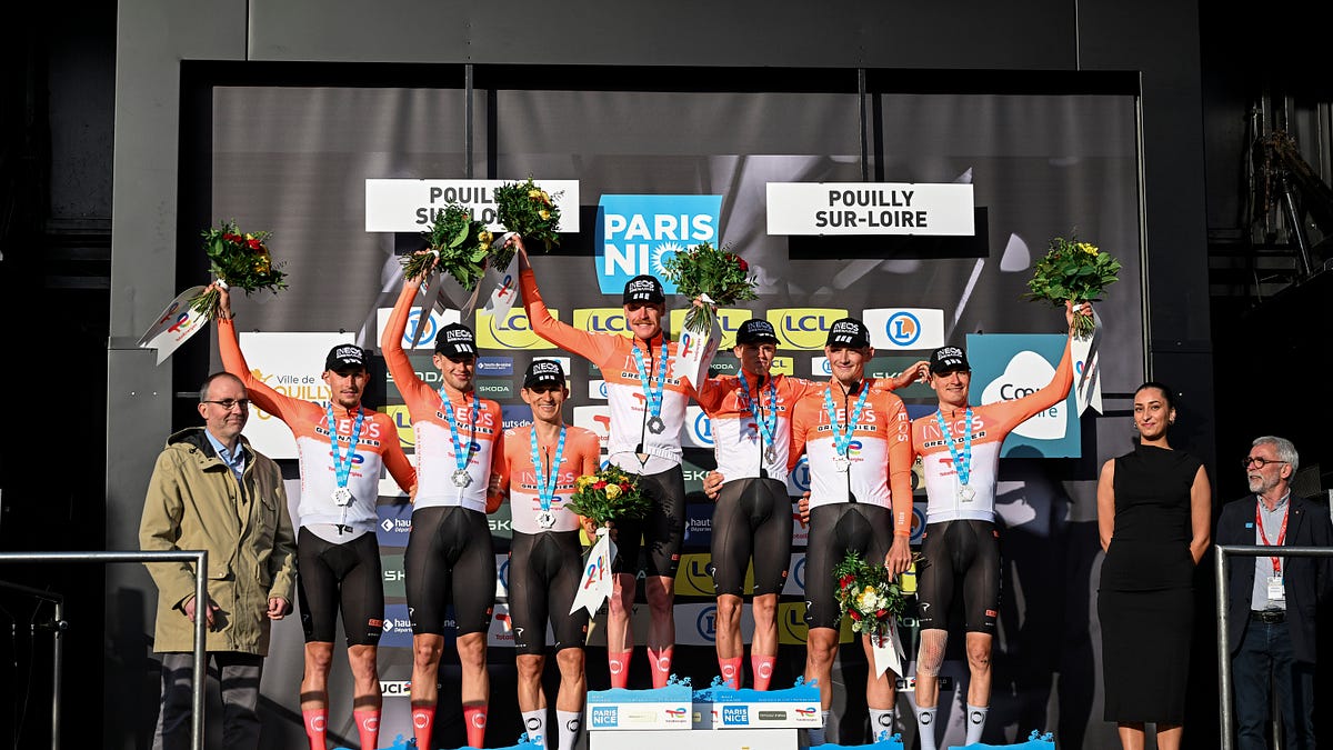 Photo Signée Geraint Thomas - Vélo INEOS Grenadiers - 8x10