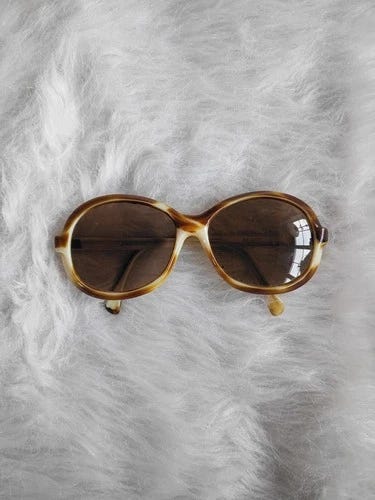 Vintage 1970s Sunglasses Not Prescription Made In Greece - Picture 1 of 5