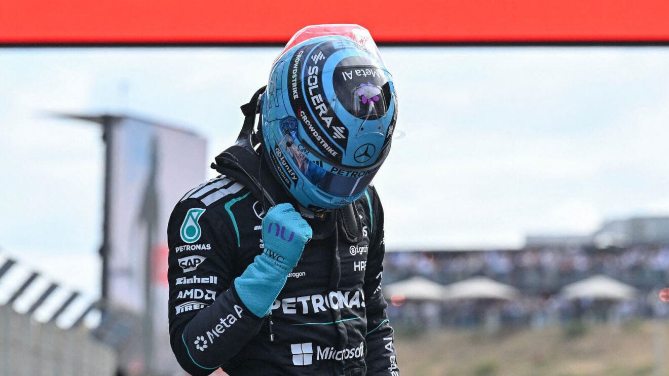 McLaren and Ferrari refuse to let George Russell take an easy win in Zandvoort  Sprint