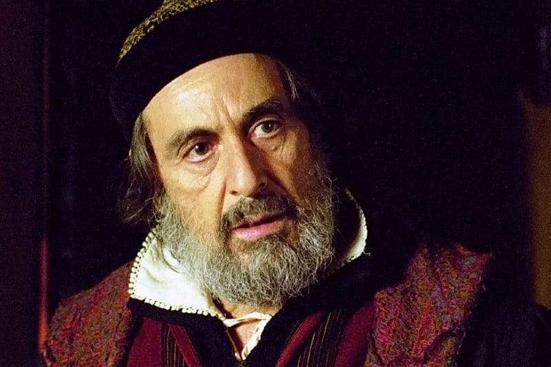 Al Pacino as Shylock Al Pacino as Shylock