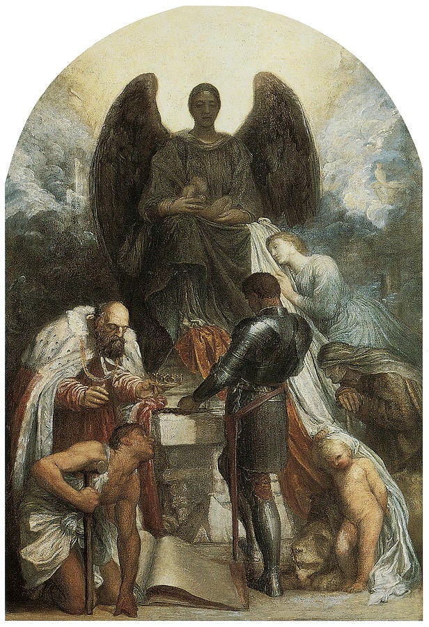 The Angel of Death Painting by George Frederic Watts - Fine Art America