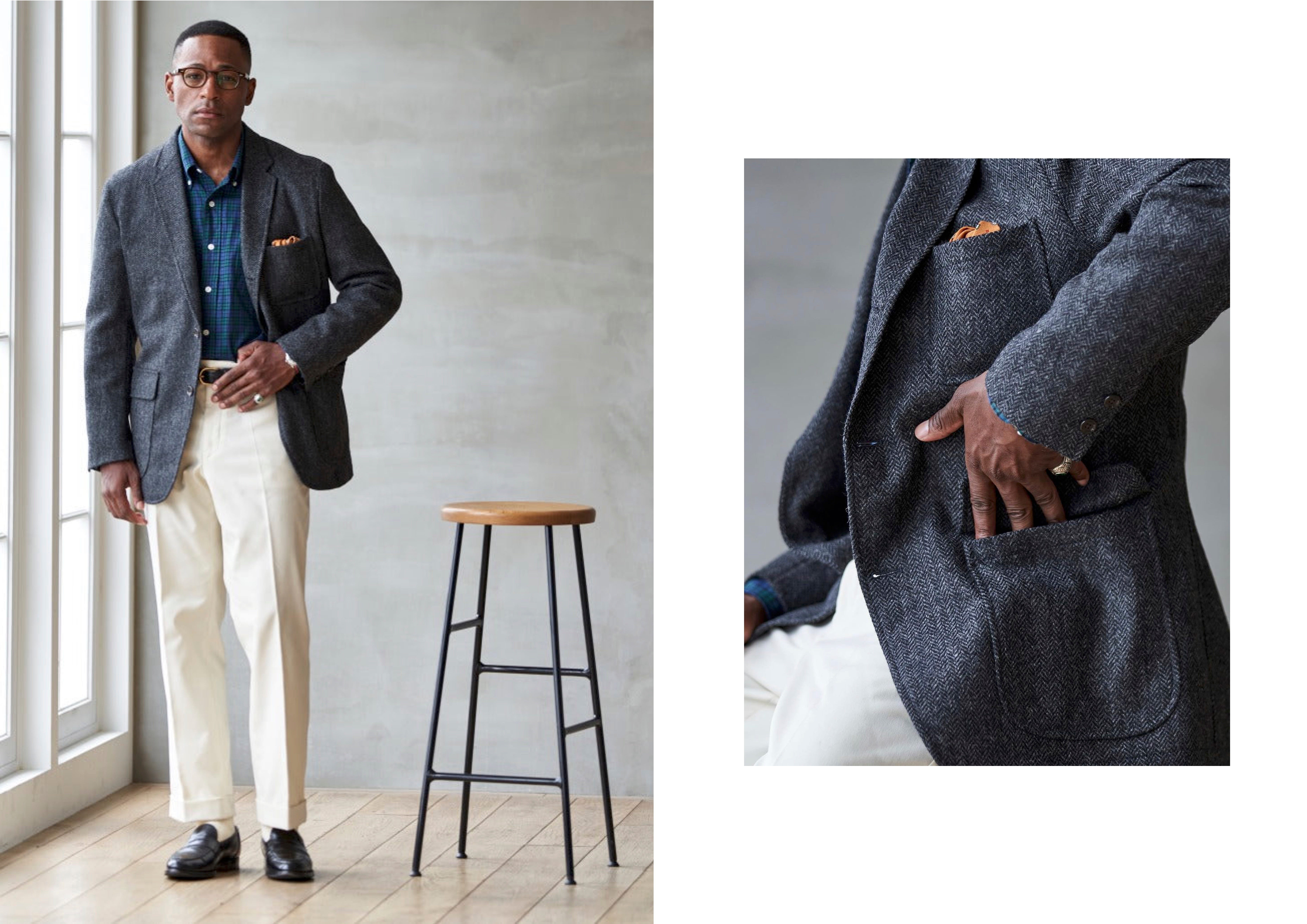 The Grey Herringbone Tweed Sport Coat - Vacations On