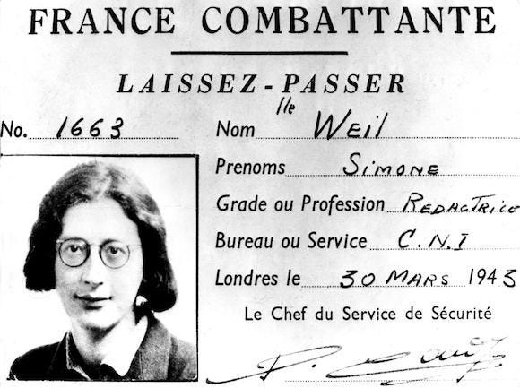 The subversive philosophy of Simone Weil