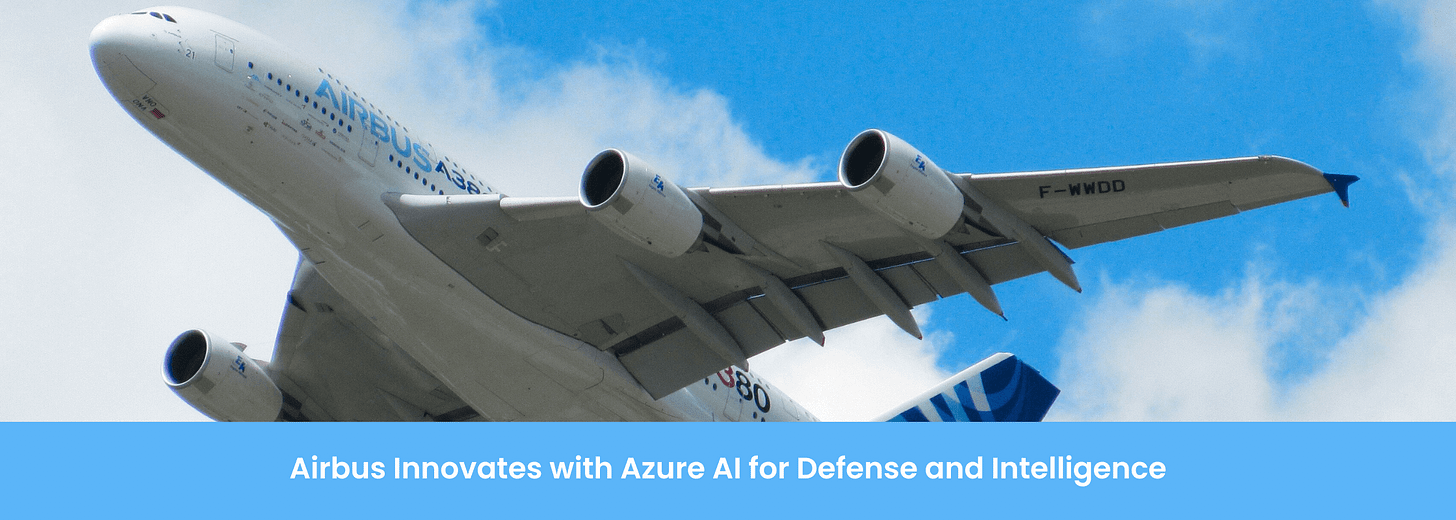 AirBus Azure Cognitive Services Customer Story Banner