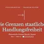 Die Grenzen staatlicher Handlungsfreiheit