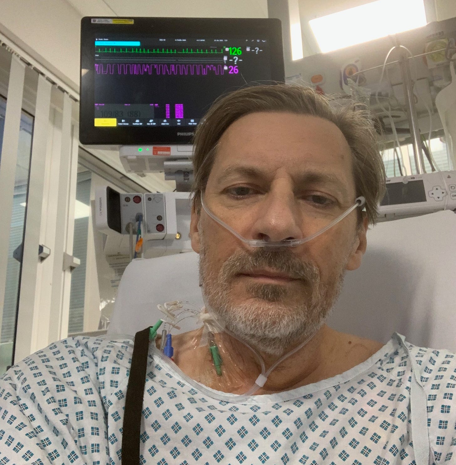 Stuart Dyson in Intensive Care