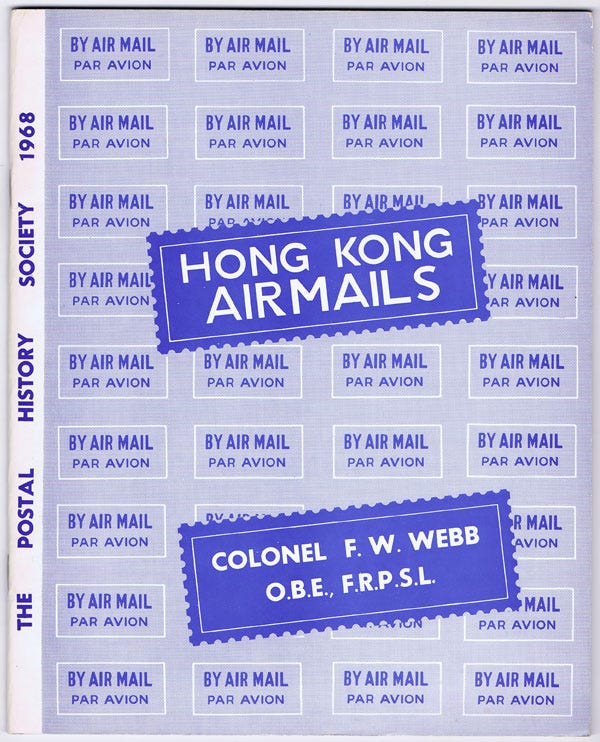 Figure Hong Kong Airmails 1968 Webb