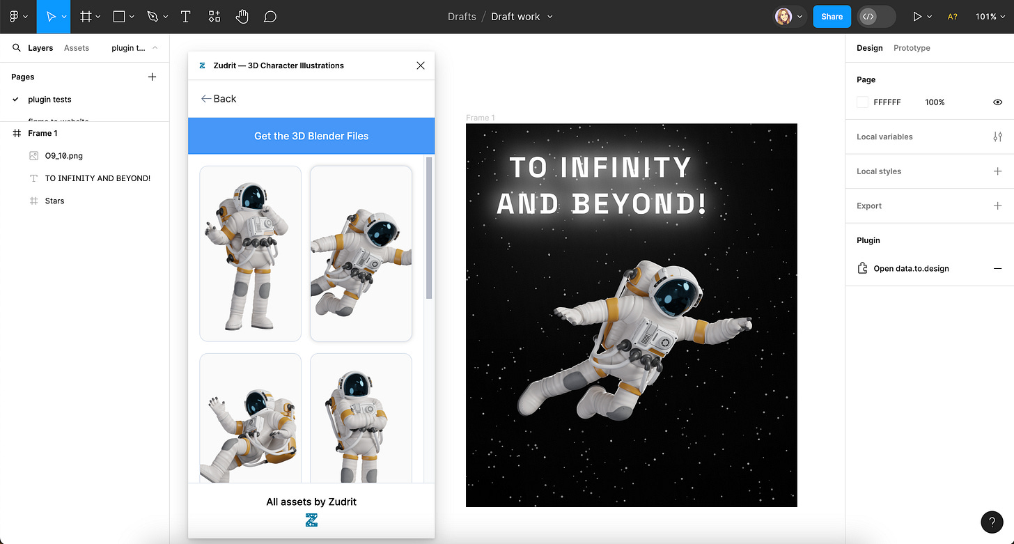 Screenshot of Zudrit Figma plugin