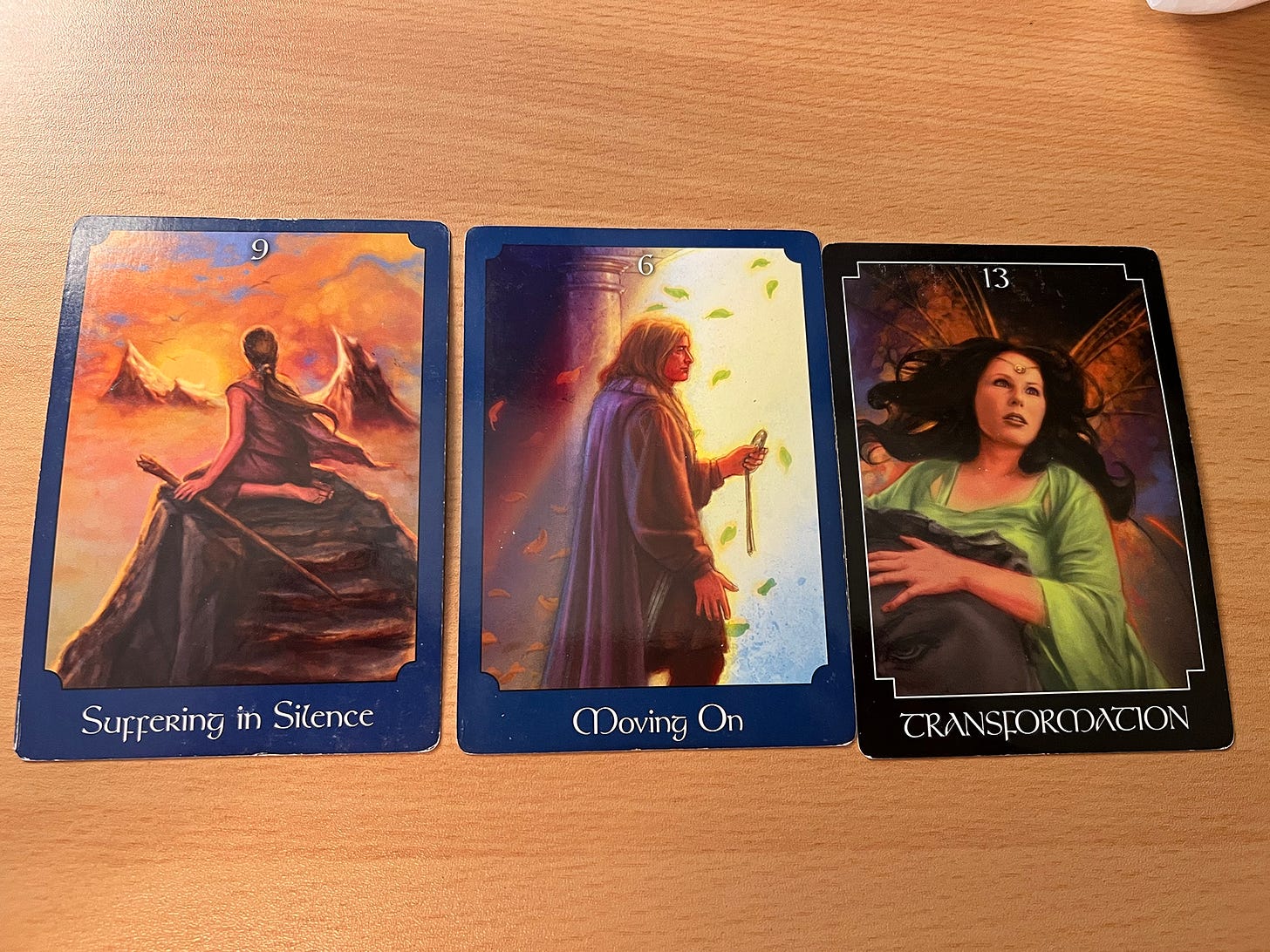 Three card pull of Tarot