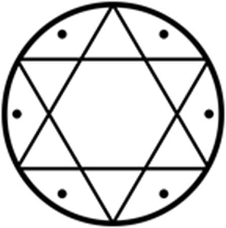 Simplest form of The Seal of Solomon. (CC BY-SA 3.0) Simplest form of The Seal of Solomon. (CC BY-SA 3.0)