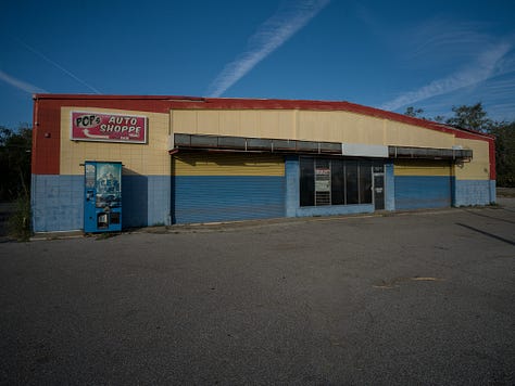 Photographs by Virginia Hoffman Photography of "Hurricane Safe" warehouse at 2015 Washington Boulevard following Hurricane Milton