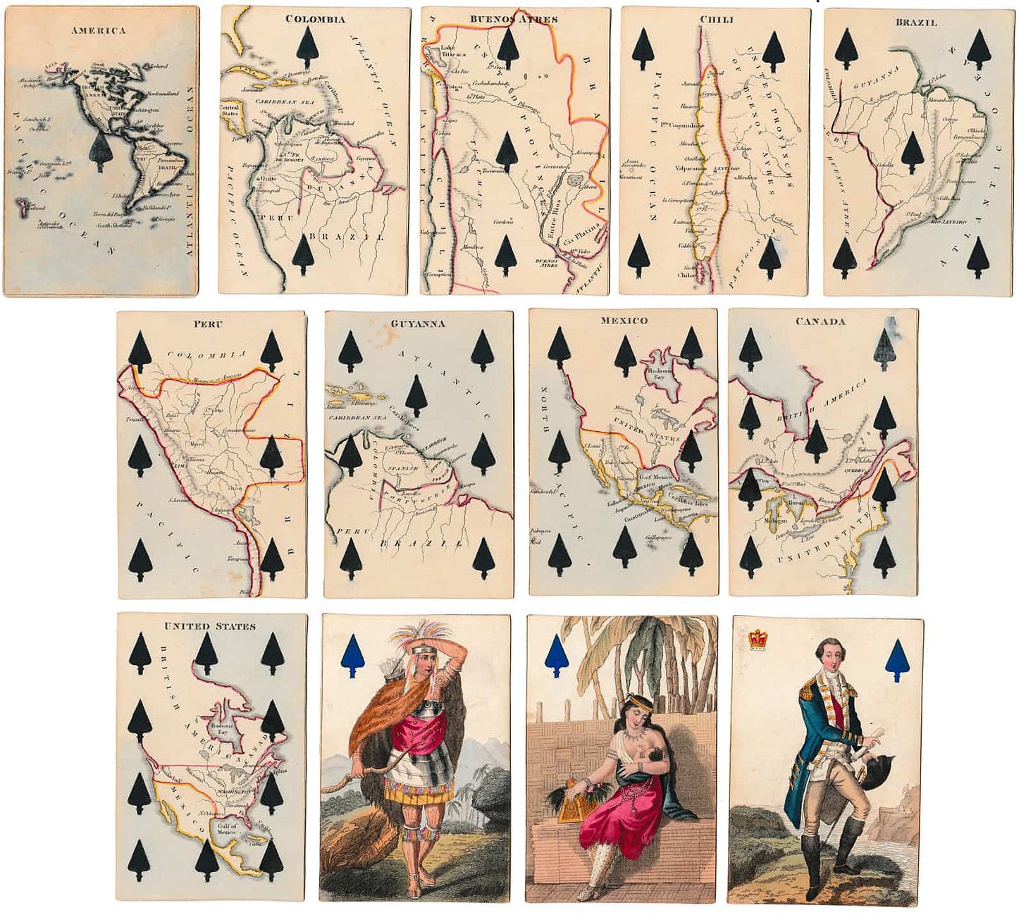 Delightful deck of cartographic playing cards