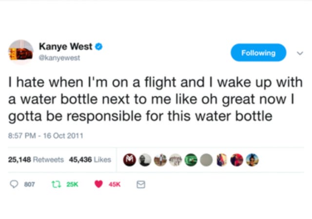Easily my favorite kanye tweet : r/Kanye
