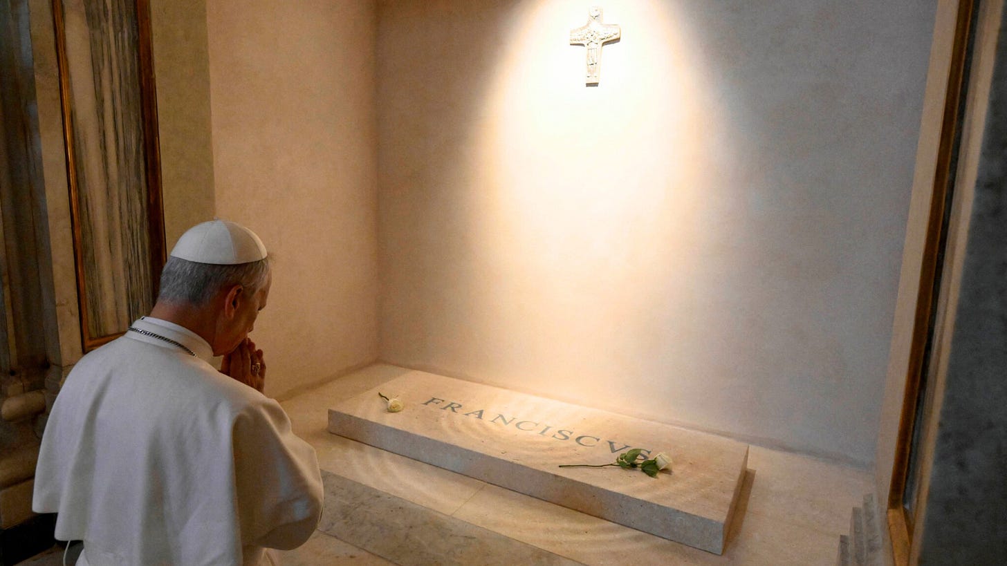 Pope Leo Visits the Tomb of Pope Francis | RVA