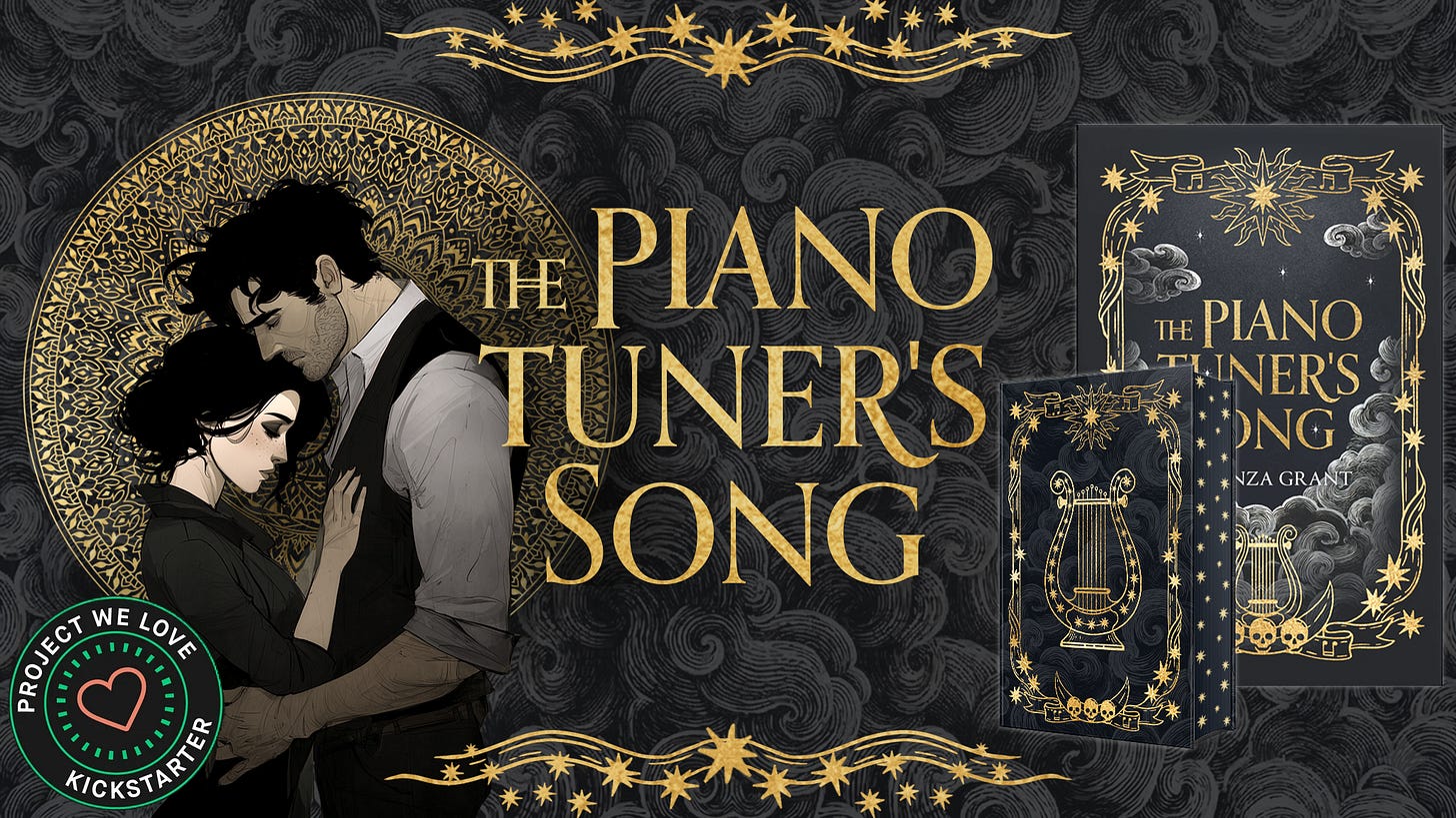 The Piano Tuner's Song Kickstarter linked banner with Project We Love sticker The Piano Tuner's Song Kickstarter linked banner with Project We Love sticker